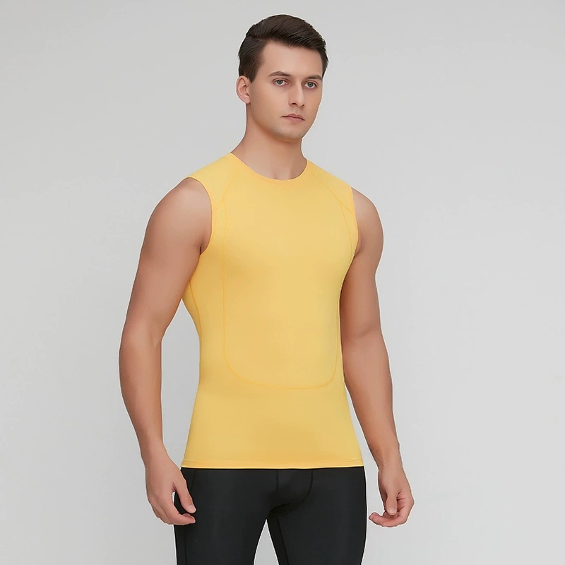 Sleeveless Undershirt - Tank Top Ketat Latihan Basket Pria,