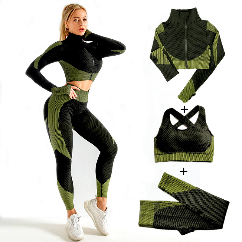 Compression Long Pant - Setelan Yoga Mulus Wanita 2 Potong/3