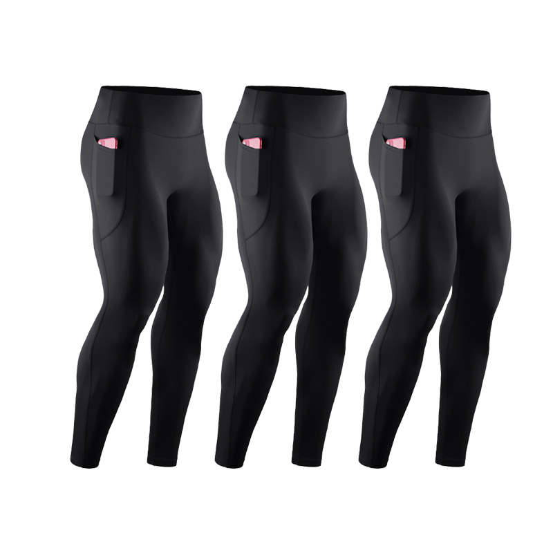 Compression Long Pant - 3 Pcs Celana Lari Kompresi Pinggang