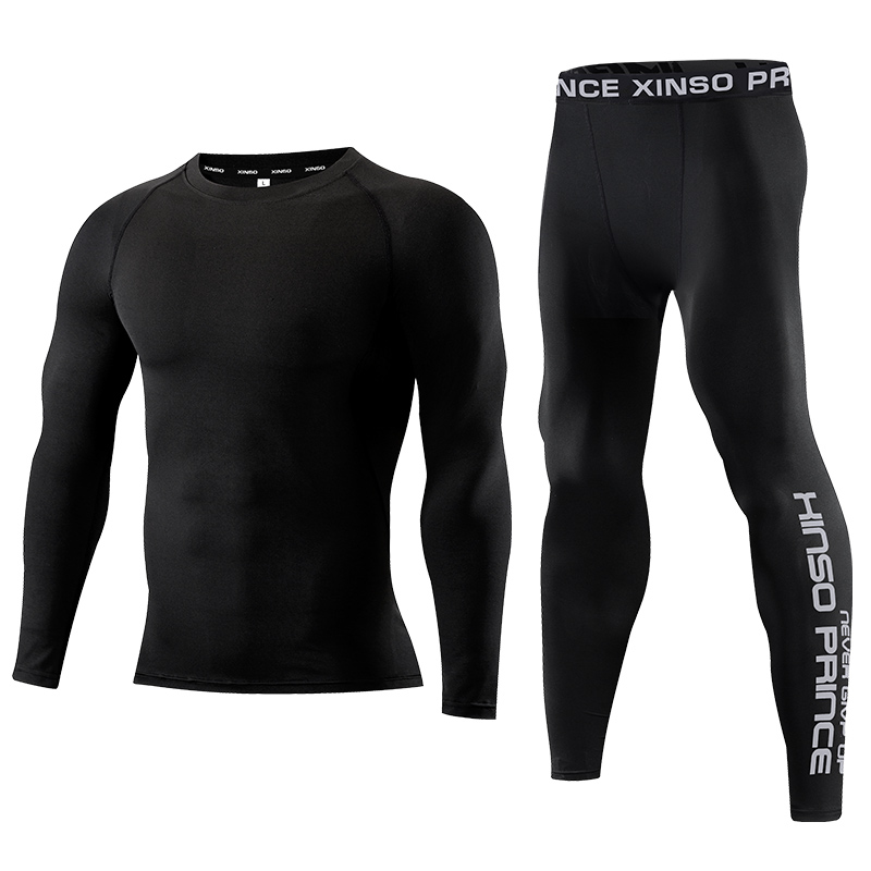 2PCS Setelan Kompresi Pria, Ka - Compression Long Pant ulasan dan harga