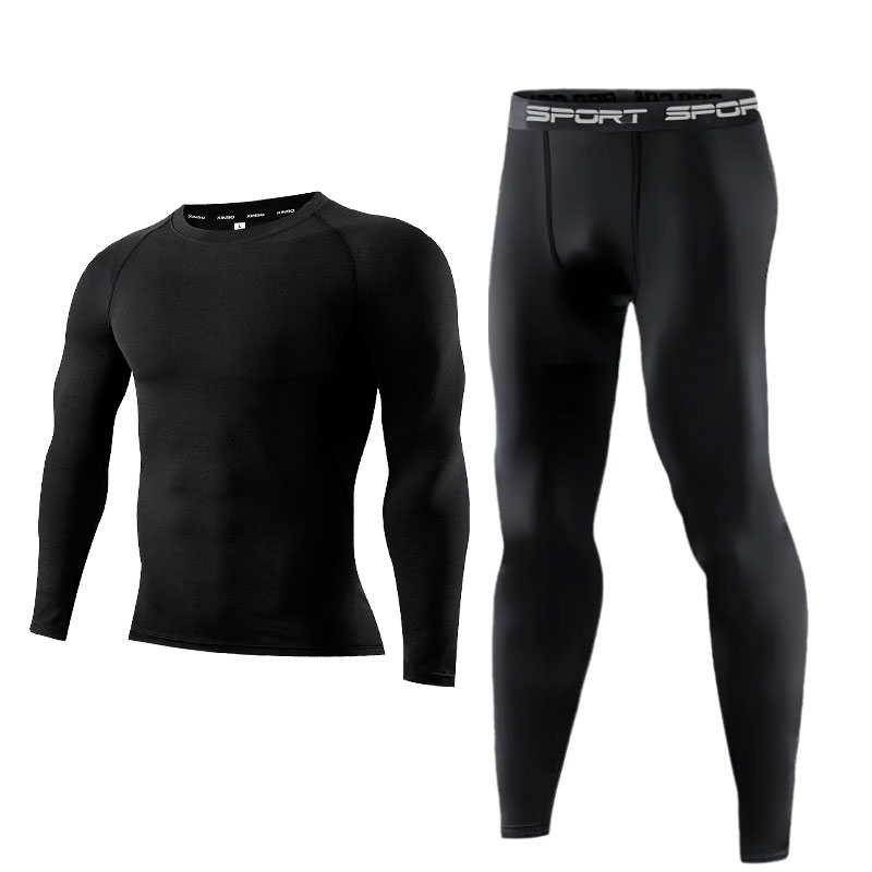 2PCS Setelan Kompresi Pria, Ka - Compression Long Pant ulasan dan harga