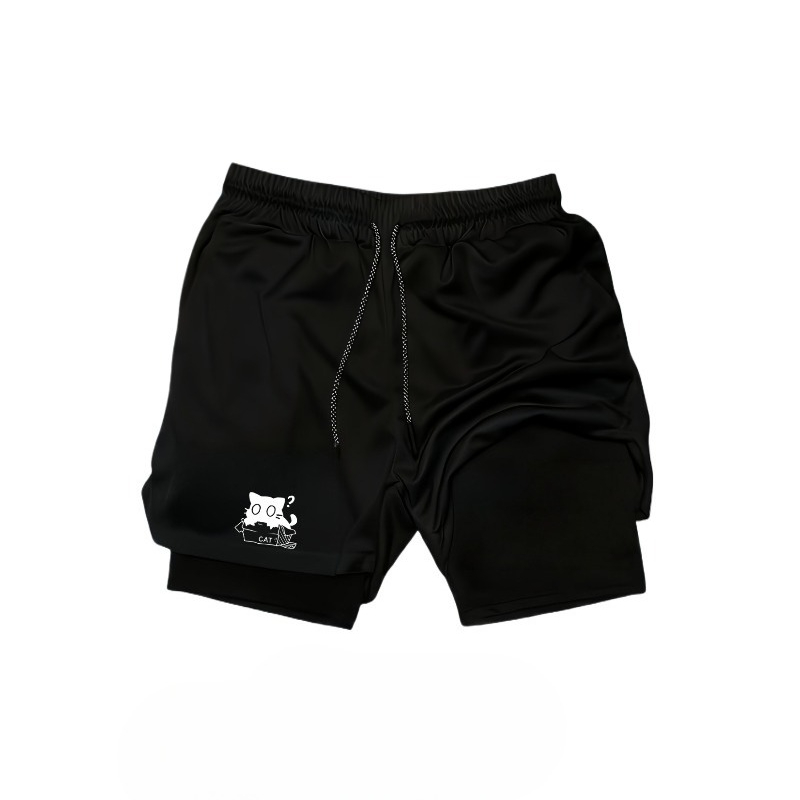 Celana Pendek Olahraga 2-in-1  - Compression Shorts Athletes ulasan dan harga