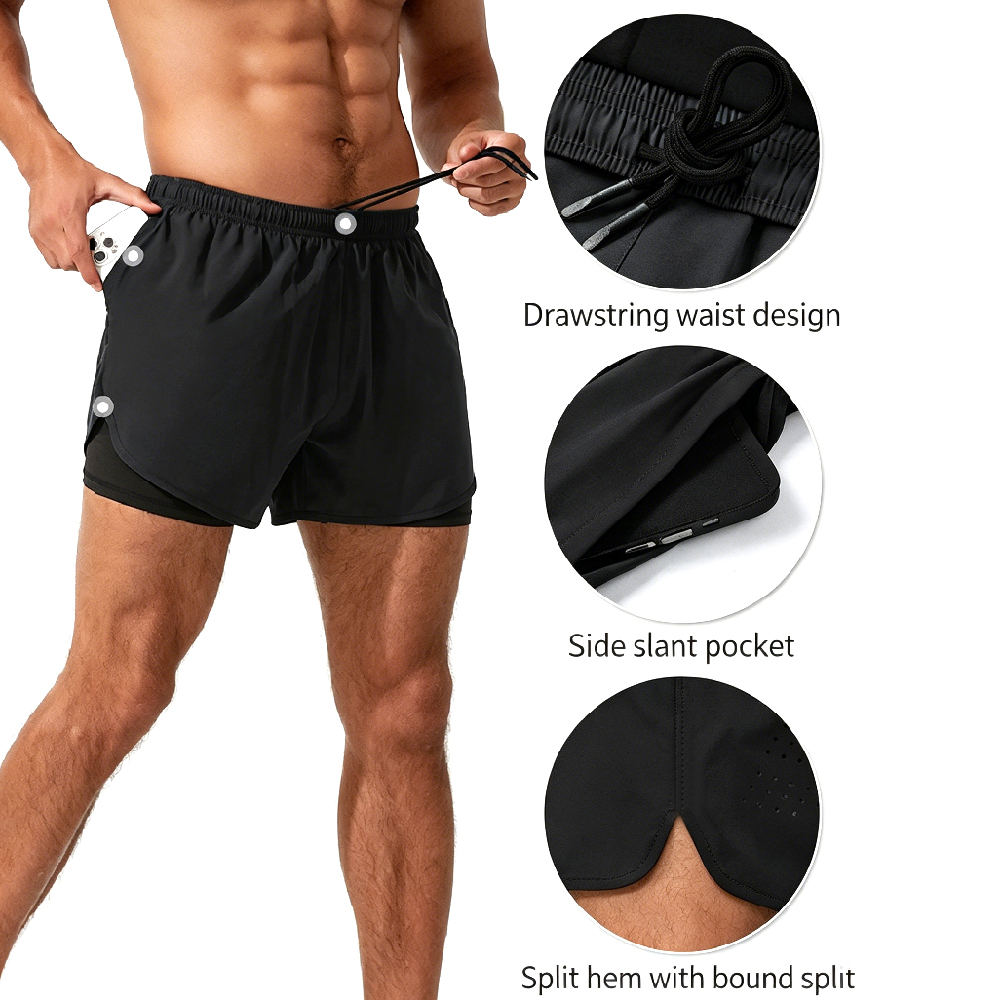 1 Buah Celana Pendek Lari Pria - Compression Shorts Athletes ulasan dan harga