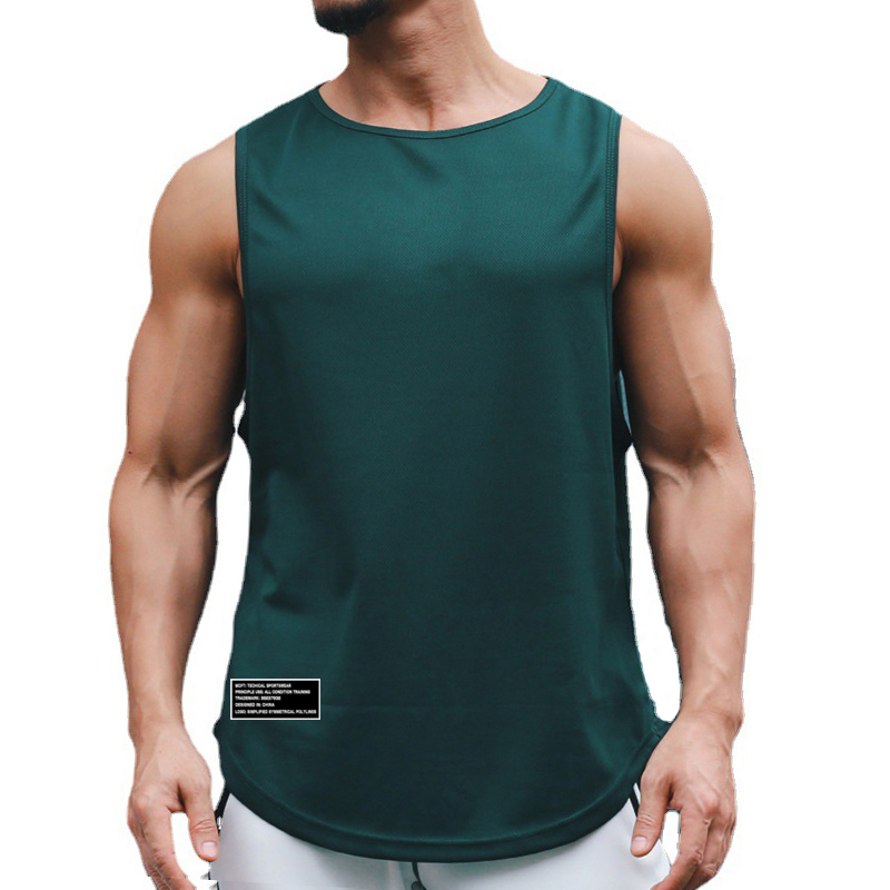 Singlet Gym Pria Tank Top Stri - Sleeveless Undershirt ulasan dan harga